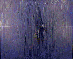 poppies blue oil painting